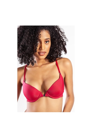 Lenaca Githa Foam Cup Push Up Bra,şarap Renk Straplez Konforlu Ve Şık Sütyen Çok Renkli