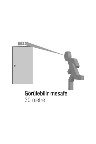 Arsel Betalite Aeb-03223-L Ip65 Çift Yüzlü Acil Çıkış Yönlendirme