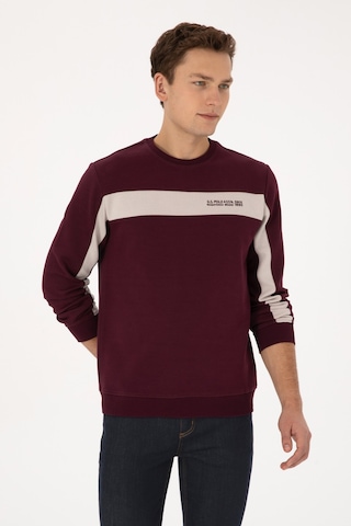 U.s. Polo Assn. Erkek Plum Sweatshirt 50316354-vr177 New Plum