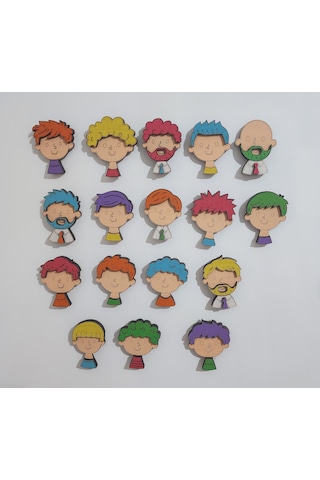 Ahşap Karakter Magnet