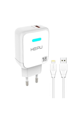 Hepu Apple Uyumlu iPhone Gerçek 18W 3.0 Qualcomm Hızlı Şarj Cihazı