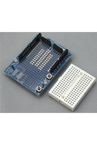 Komponentci Arduino Uno R3 Proto Shield+Mini Breadboard