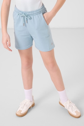 Açık Mavi Pamuklu Yumuşak Dokulu Standart Fit Basic Kız Çocuk Şort Takım - 75184 Açik Mavi Açık Mavi