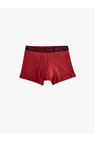 Koton 3'lü Boxer Seti Oyun Baskılı Çok Renkli Pamuklu Bordo 5wlm90018mk Bordo