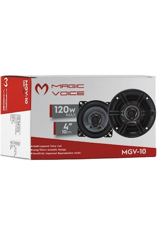 Magicvoice Mgv-10 10Cm 120Watt Tweeterli 2Li Takım Hoparlör