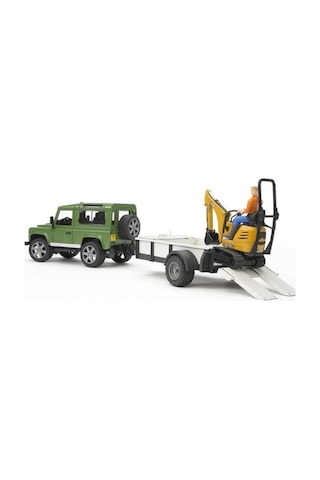 Bruder Land Rover Arazi Aracı Ve Jcb Mini Kazıcı Br02593 Bruder Land Rover Arazi Aracı Ve Jcb Mini Kazıcı Br02593