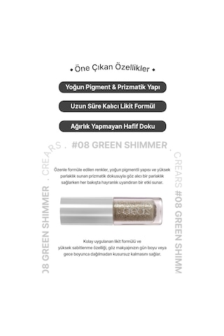 Cre'ars Shine Lover Liquid Shadow 08 Green Shimmer