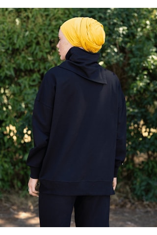 Mayovera Sweatshirt Kemik Broş Siyah
