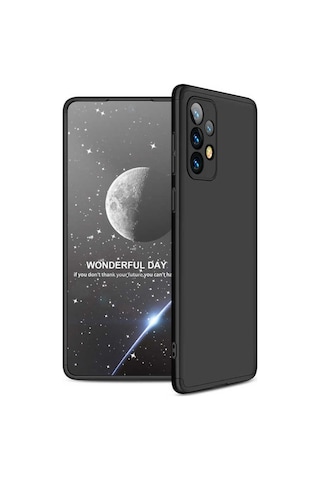 Samsung Uyumlu Galaxy A73 Kılıf Zore Ays Kapak Siyah