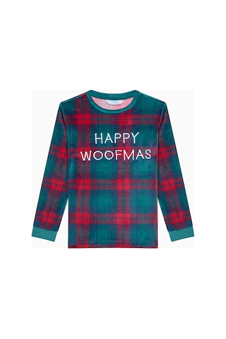 Penti Unisex Çocuk Plaid Kırmızı Pijama Takımı