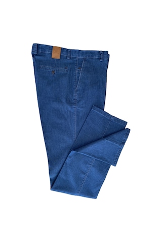 Gruva Erkek Regular Fit Normal Kesim Likralı Esnek Rahat Tensel İnce Yazlık Kot Pantolon Mavi
