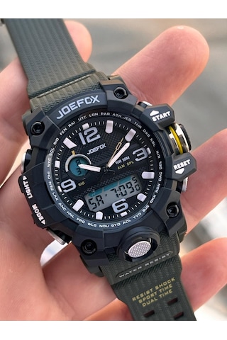 Joefox Küçük Kasa Digital Ve Analog 2 Yıl Garantili Kronometre+takvim+alarm+çoçuk Kol Saati Je.cbk22 Siyah