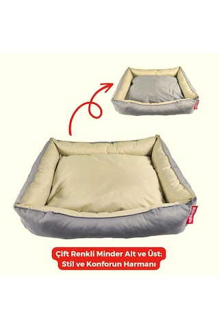 Xpermate Yuvi Tüy Tutmayan Su İtici Köpek Kedi Yatağı Fermuarlı 80 x 100 CM