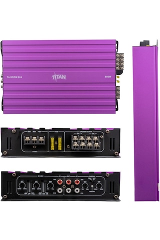 Magicvoice Titan-804 4 Kanallı Max 1600 Watt Oto Amfi-anfi