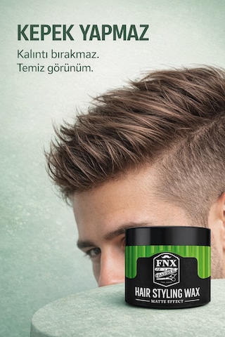 Fnx Barber Matte Effect Wax 150 Ml 4 Adet