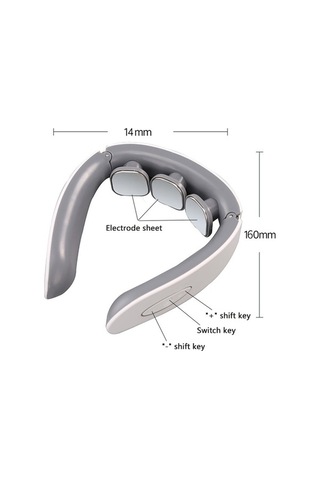 Maoyaya Beyaz Boyun Masaj Aleti, Elektrikli Kablosuz Isıtmalı Servikal Vertebra Rahatlatan Masaj Makinesi Çok Renkli