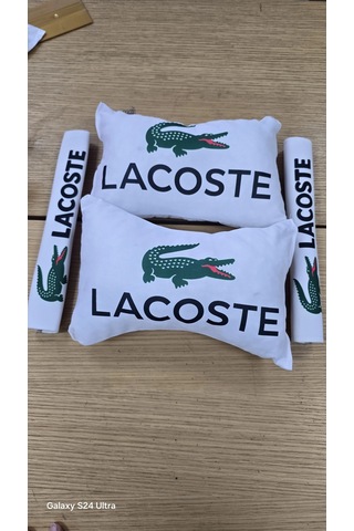Lacos Sıyah İkili Yastık Ve Kemer Kılıfı Seti