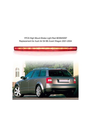 Mufunye Audi A4 B6 Avant 2001-2004 Arka Tekerlekli Arabalar İçin Yüksek Konum Fren Lambası - 8e9945097 Oem Uyumlu Plastik Kırmızı