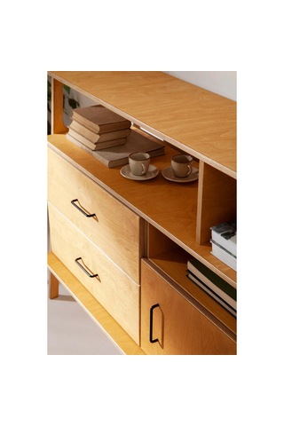 Woodesk Veta, Ahşap, Dolap Ve Konsol, 190x115, Tik Renk