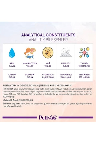 Kısırlaştırılmış Yetişkin Kediler İçin Tavuk Etli Kuru Kedi Maması 7 Kg, Tavuk