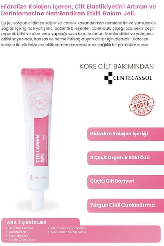 Centecassol Hidrolize Kolajen İçeren Yenileyici Jel 40 ML