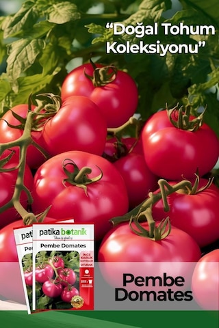 100 Adet Pembe Domates Tohumu- İnce Kabuk-sofralık