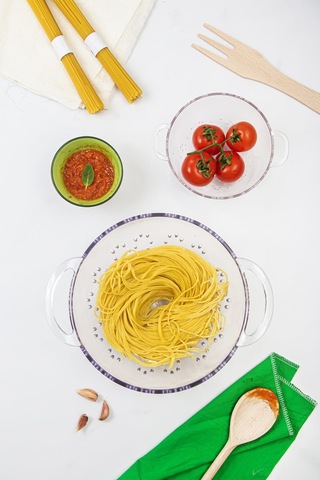 Akrilik Şeffaf 2 Li Süzgeç Seti Makarna & Pirinç Süzgeci Diğer