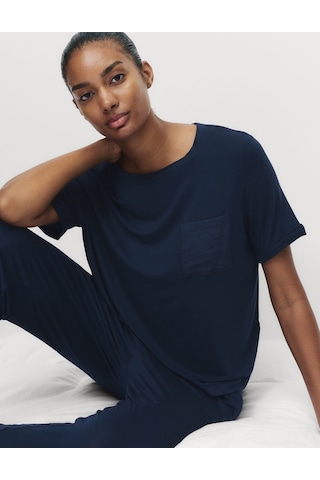 Marks & Spencer Body Soft:trade Mark: Pijama Üstü Lacivert