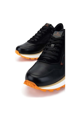 Fabi Erkek Hakiki Deri Siyah/turuncu Sneakers & Spor Ayakkabı 510 Fu0875b Erk Ayk Y24 Nero/arancıo Çok Renkli