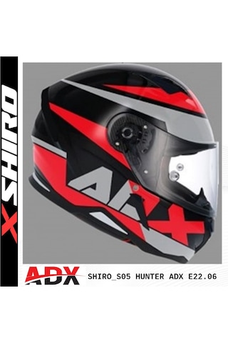 Shiro Fullface Hunter Adx Motosiklet Kaskı Kapalı Grafik