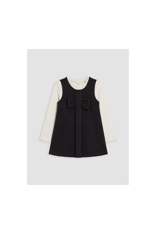 LC Waikiki Alıta Cıty Farkıyla Lcw Kids Siyah Düz Kız Çocuk Elbise Siyah - 928242503 Siyah