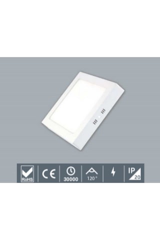 İnoled 2762-01 24 Watt Sıva Üstü Kare Led Panel Armatür Beyaz