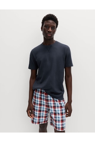 Marks & Spencer Pamuklu Pijama Takımı T07000077 Lacivert