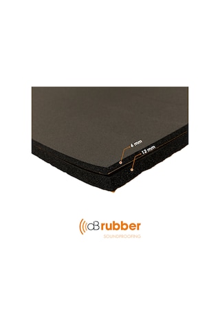Dbrubber Teker Davlumbaz Oto Ses Yalıtımı Firex Sünger Db Rubber 12Mm 50 X40 Cm
