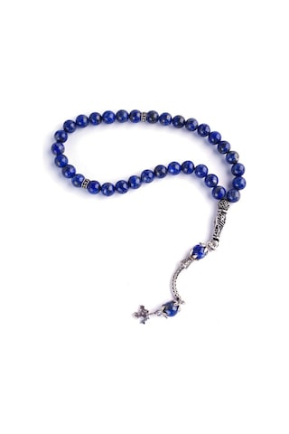 Maranki Gümüş Uçlu Lapis Tesbih 8 ML