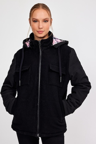 Alexander Gardi Alexandergardı Kapüşonlu Yünlü Comfort Fit Mont E20-379401 001