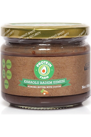 Protein Farm Kakaolu Badem Ezmesi Yerli Üretim 250 G