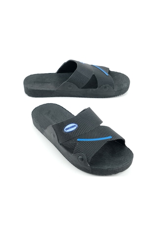 Gezer Yazlık Erkek Airblow Islak Zemine Uygun Günlük Ev Bahçe Havuz Terlik Siyah