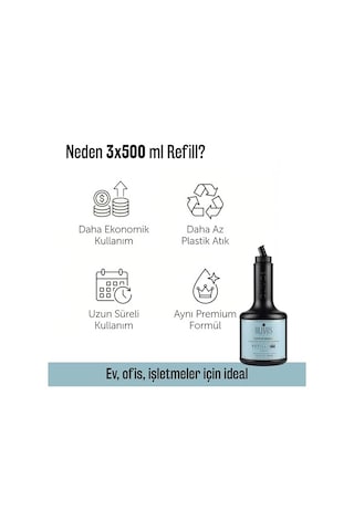 Olivos Zephyr Breeze Hamam Kokulu Zeytinyağlı Sıvı Sabun Refill 1500 Ml 3x500 Ml Nemlendirici, Uzun Süreli Kullanım, Ekonomik Aile Boyu Hamam Kokulu