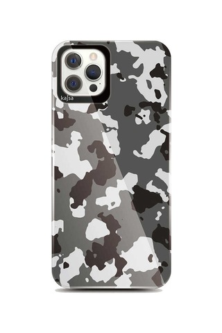 Kajsa Apple Uyumlu iPhone 12 Pro Max Kılıf Asker Desenli Kajsa Camo Kapak ZORE-218910