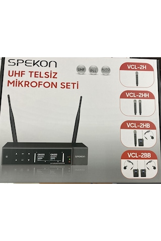Spekon Vcl-2hh 2 El Uhf Telsiz Mikrofon