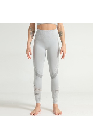 Gajeena Kadın Spor Taytı - Yüksek Bel, Nefes Alabilir, Vücudu Sarar, Yoga Ve Koşu İçin Rahat Açık Gri