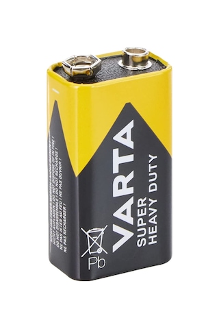 Varta Heavy Duty 9V Çinko Karbon Alkalin Pil 10'lu