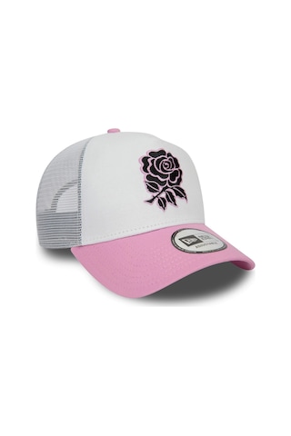 New Era Şapka - England Rfu Seasonal Colour Ef Trucker - Beyaz / Pembe