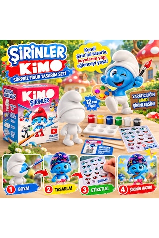 Arkhenx Kimo Şirinler Sürpriz Figür Tasarım Seti Bzs1