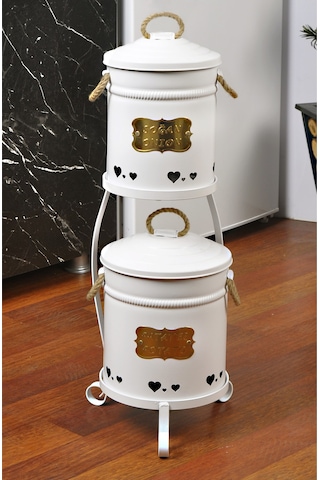 Yıldıray Metal Metal Standlı Küçük Boy Mini Patates Soğanlık 769245193703