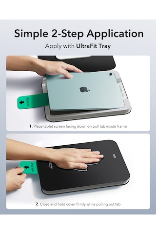 Esr Apple Uyumlu iPad Air 13 2024 Ultrafit Classic Autokit 2 Adet Tablet Cam Ekran Koruyucu