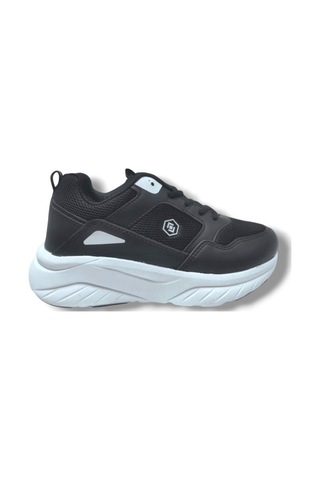 Queen Step 2110-25 Deri Anorak Anatomik Sneaker Siyah Beyaz 36-40 Siyah