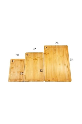 Rossel Premium 3'lü Bambu Kesim Panosu Mien-375