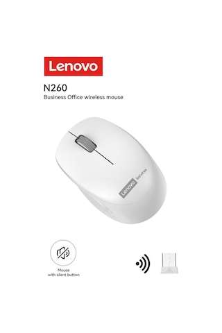 N260 Kablosuz Sessiz Mouse Beyaz 870042253 N260beyaz